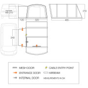 Vorzelt Vango Galli III Air Low