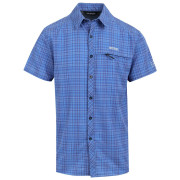 Herrenhemd Regatta Trav Pack Awy SS Shrt hellblau OlympBluChck