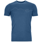 Herren-T-Shirt Ortovox 150 Cool Mountain Ts M blau mountain blue