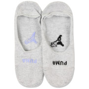 Damensocken Puma Women Mesh MID-CUT Footie 2P grau Gray