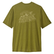 Herren-T-Shirt Patagonia M's Cap Cool Daily Graphic Shirt - Lands olivenfarbe Wind Runner: Graze Green X-Dye