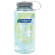 Flasche Nalgene Wide Mouth Tie-Dye Print 1000 ml hellblau Seafoam w/Platinum Blue Tie Dye