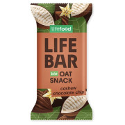Riegel Lifefood Lifebar Hafer Snack mit Schokolade und Cashewstücken BIO 40 g