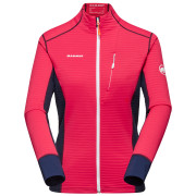 Damen Funktions-Sweatshirt Mammut Taiss Light ML Jacket Women rosa/blau azalea-marine