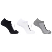 Socken Salomon Everyday Lite Low 3-Pack schwarz/grau Black / White / Frost Gray