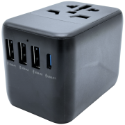 Adapter Crossio ChargeMe Adapter 17W 1C+3A schwarz black