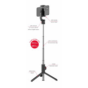 Selfie-Stick Swissten BLUETOOTH SELFIE STICK ALUMINUM TRIPOD PRO