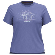 Damen-T-Shirt Smartwool Mountain Sol Short Sleeve Graphic Tee blau nightfall blue