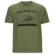 Herren-T-Shirt Marmot Marmot Republic Tee SS grün OliveHeather