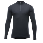 Herren-T-Shirt Devold Hiking Half Zip Neck schwarz Black