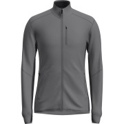 Herren-Sweatshirt Icebreaker M Descender LS Zip grau/schwarz Jet Heather/Black
