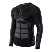 Herren-Funktionsshirt Hi-Tec Buraz Top schwarz/grau Black / Grey