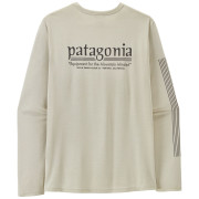 Herren-T-Shirt Patagonia M's L/S Cap Cool Daily Shirt - Hut Tripper weiß Dyno White