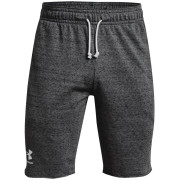 Herrenshorts Under Armour Rival Terry Short grau Pitch Gray Full Heather / / Onyx White