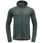 Herren Funktions-Sweatshirt Devold Nibba Merino Jkt Hood dunkelgrün woods