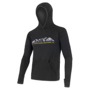 Herren-Sweatshirt Sensor Merino Upper Hory schwarz Black
