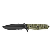 Messer TB OUTDOOR Maraudeur Survival Knife G10 Serrated dunkelgrün
