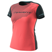 Damen-Funktionsshirt Dynafit Alpine 2 W S/S Tee orange/schwarz hot coral/3010