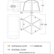 Vorzelt Vango HexAway Pro Air Low