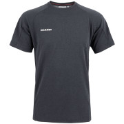 Herren-T-Shirt Mammut Aegility T-Shirt Men schwarz/weiß phantom melange-white