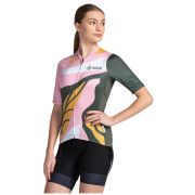 Damen Radler-Shirt Kilpi Ritael rosa/grün dark green