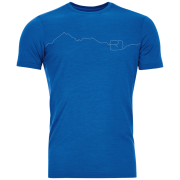 Herren-T-Shirt Ortovox 150 Cool Mountain Ts M blau/weiß Blue Note