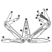 Multitool Leatherman Wingman mit Holster