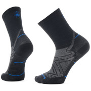 Socken Smartwool Run Zero Cushion Mid Crew schwarz/grau Black