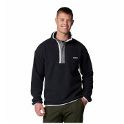 Herren-Sweatshirt Columbia Helvetia™ II Half Snap Fleece schwarz/weiß Black