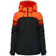 Damen Skijacke Loap Lawela orange/schwarz Black