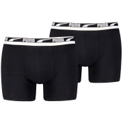 Herren-Boxershorts Puma Everyday Multi Logo Boxers 2P schwarz Black