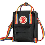 Umhängetasche Fjällräven Kånken Rainbow Sling schwarz Black-Rainbow Pattern