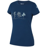 Damen-T-Shirt Zulu Bambus Nature 210 Short dunkelblau ocean blue