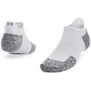 Socken Under Armour AD Run Cushion 1pk NS Tab weiß White / Halo Gray / Reflective