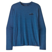 Herren-T-Shirt Patagonia M's L/S Cap Cool Daily Graphic Shirt blau '73 Skyline: Clement Blue X-Dye