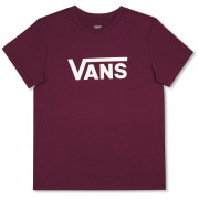 Damen-T-Shirt Vans Wm Drop V Ss Crew-B weinfarbe Port Royale
