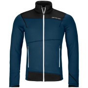 Herren-Fleecejacke Ortovox Fleece Light Jacket M blau/schwarz Deep Ocean