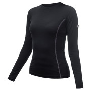 Damen-Funktionsshirt Sensor Merino Wool Active Langarmshirt schwarz Black