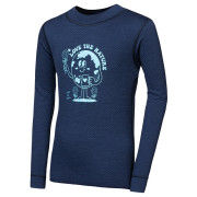 Kinder-Funktionsshirt Sensor Merino DF Planet Deep Blue dunkelblau Deep Blue