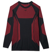Herren-Thermoshirt 4F Seamless Underwear M165 schwarz/rot RED