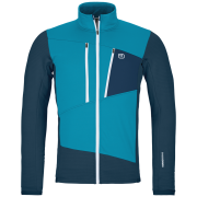 Herren-Sweatshirt Ortovox Fleece Grid Jacket M hellblau Mountain Blue