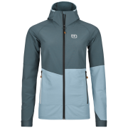 Damenjacke Ortovox Punta Berrino Hooded Jacket Women's grau/schwarz Dark Arctic Grey