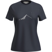 Damen-T-Shirt Icebreaker W Mer 150 Tech Lite SS T South Const dunkelblau Midnight Navy
