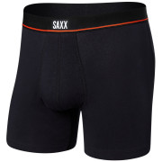 Boxershorts Saxx Non-Stop Stretch Cotton Boxer Brief Fly schwarz Black