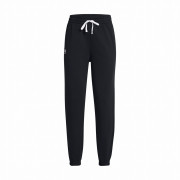Damen-Jogginghosen Under Armour Rival Terry Jogger schwarz/weiß Black / Black / White