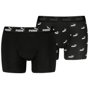 Herren-Boxershorts Puma Elements Logo Print Boxers 2P