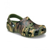 Kinderpantoffeln Crocs Classic Camouflage Clog Army Green/Multi grün Army Green/Multi