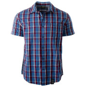 Herrenhemd Elbrus Lattice blau Red/LightBlue/NavyCheck