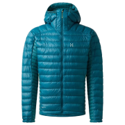 Herrenjacke Haglöfs L.I.M Down Hood II hellblau Deep Teal/Mountain Teal