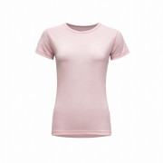 Damen-T-Shirt Devold Breeze Merino 150 T-Shirt Wmn hellrosa CHALK PINK